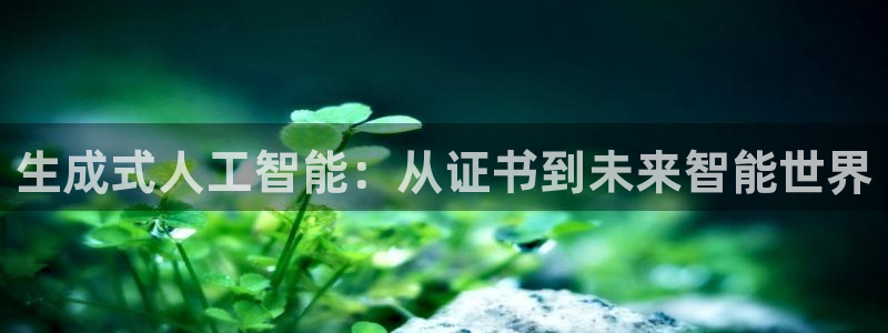 生成式人工智能：从证书到未来智能世界
