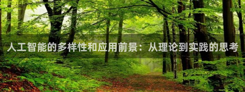 人工智能的多样性和应用前景：从理论到实践的思考